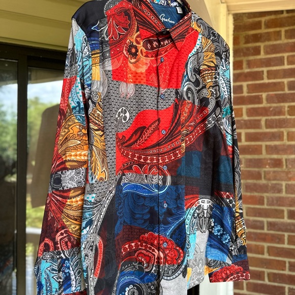 Robert Graham Multicolor Paisley Men's Shirtm